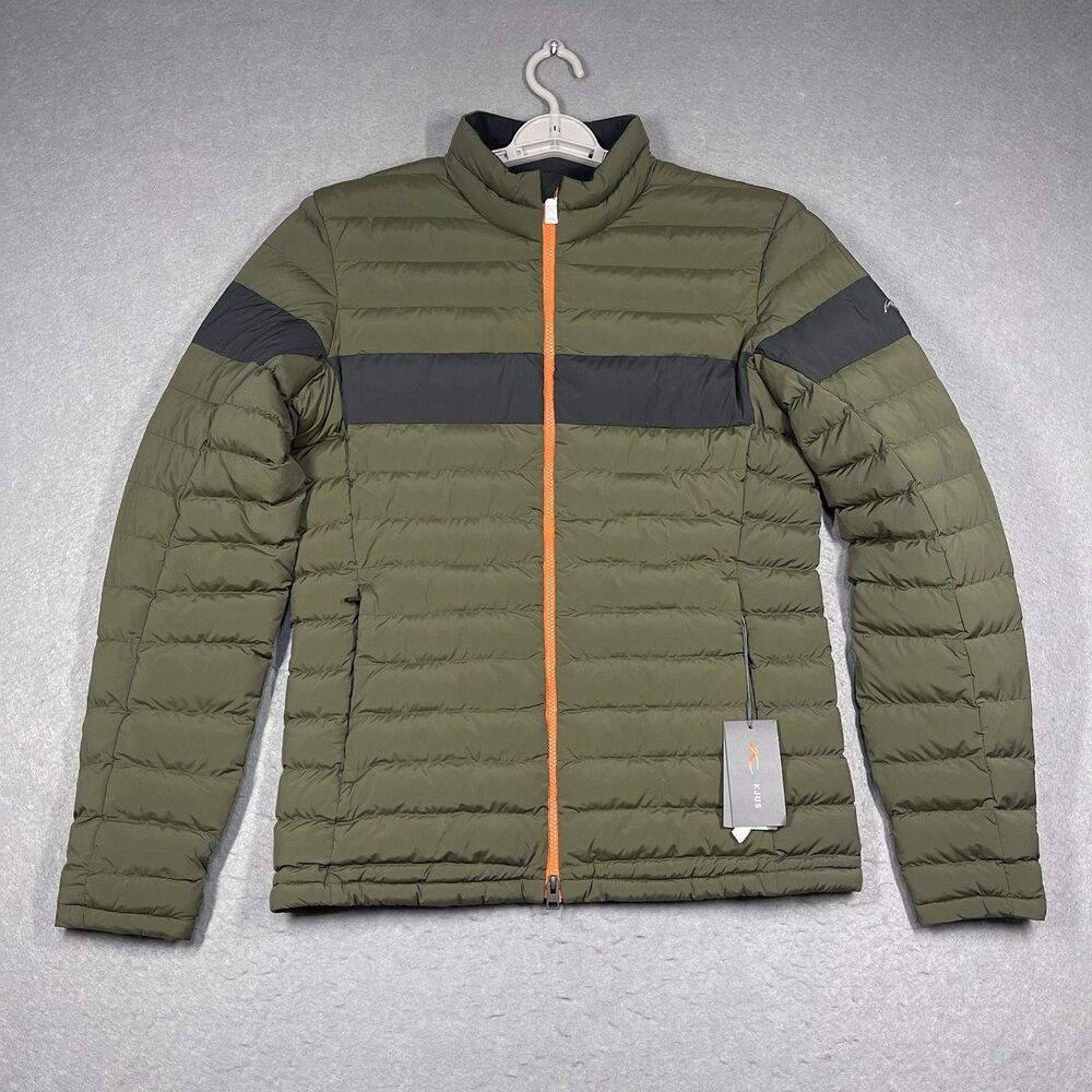 KJUS Jacket Men Small Size 48 Green Blackcomb Ski Insulated Puffer $380 MSRP NEW